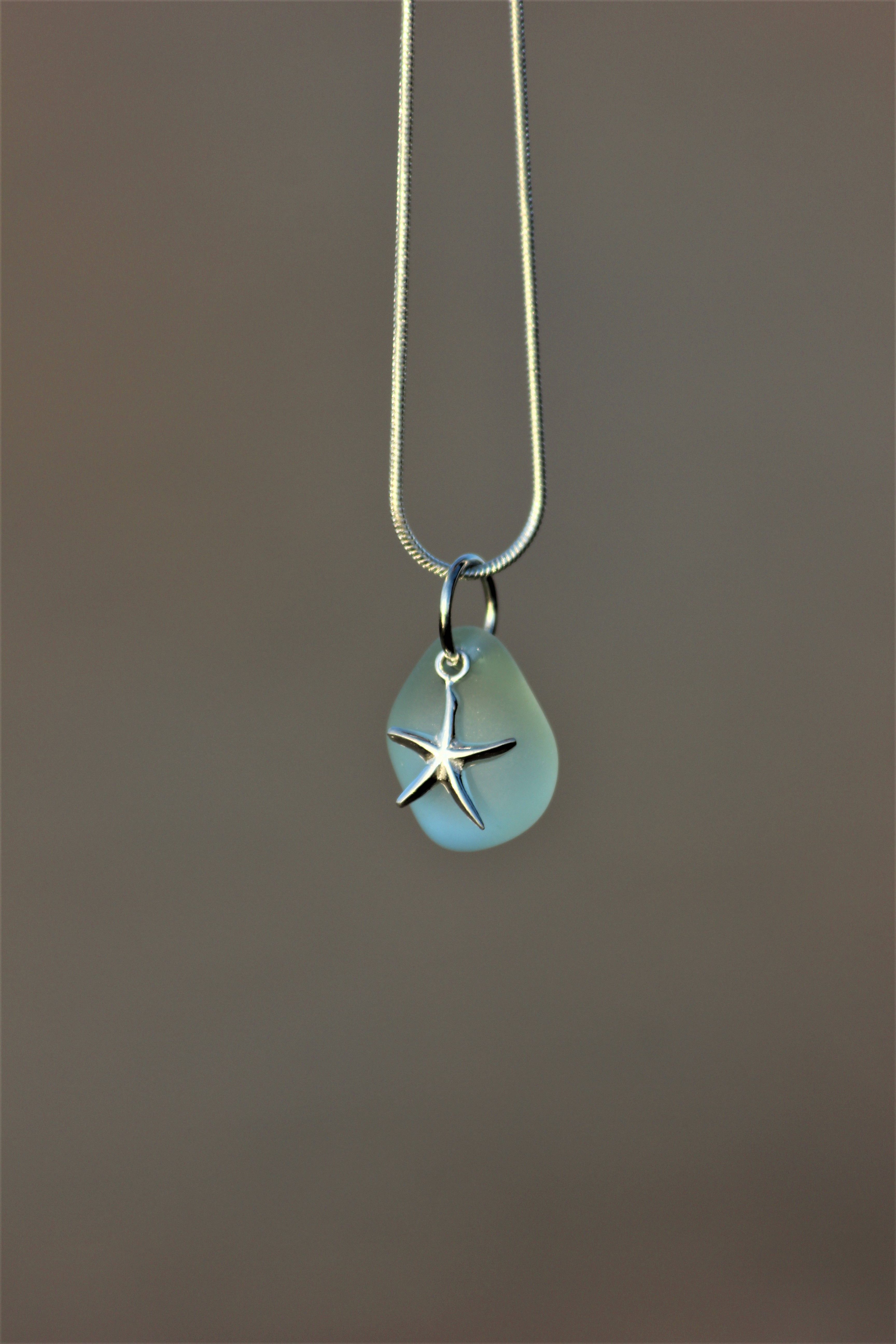Sea Star & Sea Glass Necklace